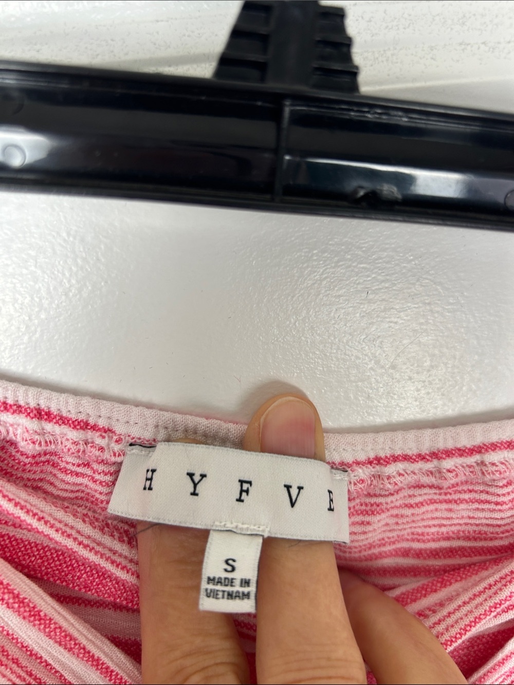 Hyfve Women's Pink Striped Tie-Waist Pants Size Small - Picture 5 of 7